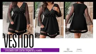 Vestido cruzado tallas plus 👉 #LisseteOchoa #AltaCosturaAdictas