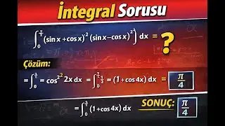 AYT Matematik Final Tadında Soru | Trigonometri + İntegral + Cebir (Ezbersiz Hızlı Çözüm)