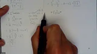 Calc 1 - Definite Integral “u” Sub with Trig and Log Examples