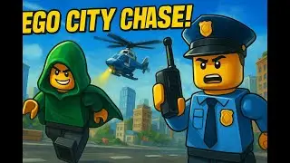 EPIC LEGO CITY POLICE CHASE – OFFICER BRICK VS SLY SLITHER