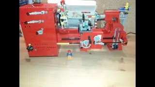 MOC functional LEGO&reg; Lathe