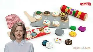 **Title:**   Slice & Bake Cookies! Melissa & Doug Wooden Set Review | Kidscastel