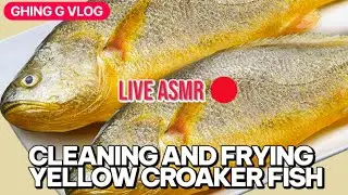 Cleaning And Frying Yellow Croaker Fish🐠#Asmr#Video#satisfying#yummy😋🐠