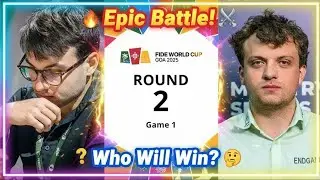 🤝🔥♟️ EPIC CHESS BATTLE! Lorenzo Lodici vs Hans Niemann 🌟| FIDE World Cup GOA 2025 🌊🧠