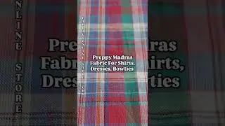Madras Plaid Fabric By FabricOnlineStore.Com #sewingforkids #sewing #handmadeclothing