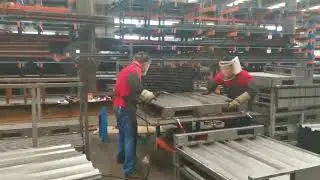 Welding of our steel pallet  metal pallet