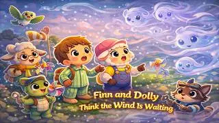 Finn and Dolly Think the Wind Is Waiting 🌬️ | A Gentle 3D Kids Adventure Cartoon