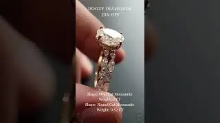 Oval Hidden Halo Engagement Ring For Women, Sparkling Valentine's Ring Offers Just For You!