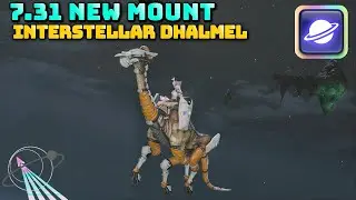 FFXIV: Space Giraffe! - Interstellar Dhalmel Mount - 7.31