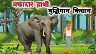 बफादार हाथी बुद्धिमान किसान। Hindi Kahaniyan। Hindi Kahani। Hindi Moral Stories। Cartoon Story