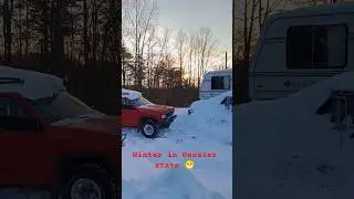Jan 27th #cold #winter 10 degrees #snow 😁🪵🪓❄️❄️❄️🥶
