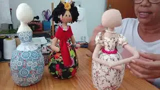 Boneca PORTA PAPEL HIGIÊNICO. Projeto 1molde faço 4 BONECAS