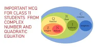 Complex number part 3|| mathematics with joy || important MCQ for half yearly exam