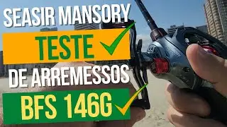 Carretilha SeaSir Mansory Teste de arremesso com iscas leves.