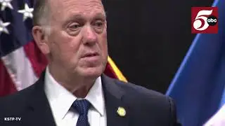 Tom Homan holds first press conference since arrival in Minnesota