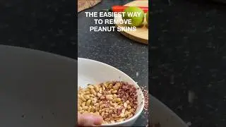 The Easiest Way to Remove Peanut Skins 🥜 | ASMR Kitchen Hack