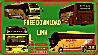 MOON WAYS ULTRA 4K HD LIVERY FREE DOWNLOAD LINKS KI SAT SRKANDI BUSSID KI LIA FAISLA MOVERS FMBT