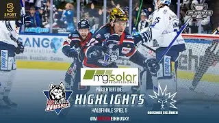 Highlights: Halbfinale Spiel 5 - Kassel Huskies vs. Dresdner Eislöwen