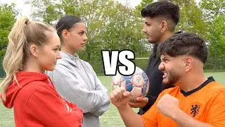 FU&szlig;BALL CHALLENGE vs FRAUEN! (mit ARSCH SCHIE&szlig;EN EXTREM) 😂 | SKK
