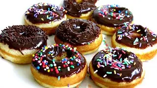 Homemade Chocolate Donuts | Chocolate Cake Doughnuts Recipe by cook to eat