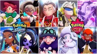 POKEMON SWORD AND SHIELD - All Gym Leader Battles Gameplay (All 10 Galar Region Gym Battles)