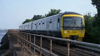 SEASIDE TRAIN: Networker Turbo glides past Starcross