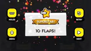 Flappy Golf 2 SHIELD LAND HOLE 1-9 Superstar Walkthrough