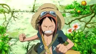 Luffy Sai na M&atilde;o com Urso (One Piece Strong World Dublado) 🇧🇷☠️