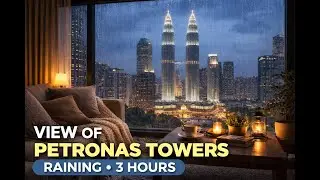 Rain Over the Petronas Towers &ndash; 3 Hours of Peaceful Kuala Lumpur Ambience