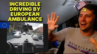 American reacts to INCREDIBLE European Ambulance Driving