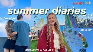ЛУЧШИЙ ЛЕТНИЙ ВЛОГ 🎡 ярмарка штата, продуктивные дни и летние ночи