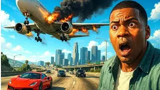 🔥 GTA 5 Plane Crash Caught on Camera! | Epic Fail or Pilot Skill? 💥✈️ #gtav #planecrash