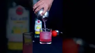 Bacardi lemon pomegranate cocktail 🍹 #shorts #shortsfeed