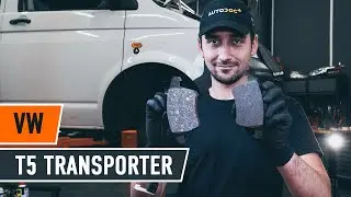 How to replace front brake pads VW T5 TRANSPORTER Van [AUTODOC TUTORIAL]