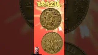 Brazil 2000 Reis 1938.#shorts #education #coinnotesz