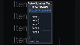 Команда TCOUNT в AutoCAD | Быстрая автоматическая нумерация текста и многострочного текста
