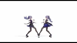 [MMD / GENSHIN IMPACT] Physics Test Alt Keqing outfit - Honeymoon un deux troi