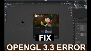 FIX BLENDER opengl 3.3 error (easy step)
