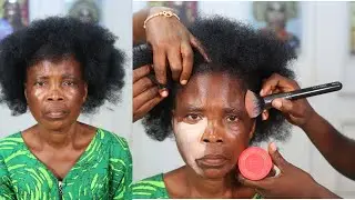 I TRANSFORMED MY MUM ⬆️⬆️ OMG A MUST WATCH 😰😰 SHE CRIED AFTER 👆 HAIR AND MAKEUP TRANSFORMATION
