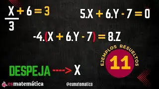 Despeje de ecuaciones y/o fórmulas #1 | 11 Ejemplos resueltos | paso a paso