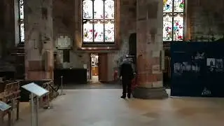 Edinburgh inside the church Royal mile Scotland budget solo travel