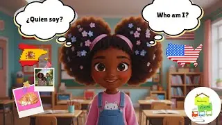 Habla Sobre ti/ talk about yourself Spanish & English for Kids Beginners Listening 