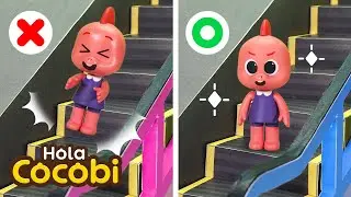 Escalera El&eacute;ctrica y Elevador | Canciones de Seguridad para Ni&ntilde;os | Kids Songs | Hola Cocobi