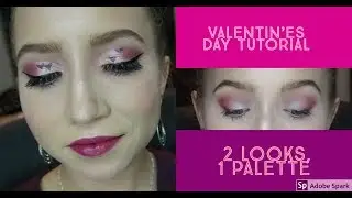 Valentine's Day Tutorial // 2 looks one palette Huda Beauty Mauve Obsessions