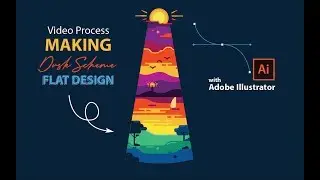 QUICK TIPS MAKING Dusk Scheme FLAT DESIGN with ADOBE ILLUSTRATOR