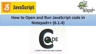 How to Open and Run JavaScript code in Notepad++ (6.1.4)