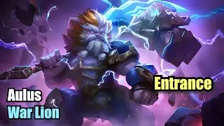 Aulus War Lion Skin Special M4 Entrance (Upscale 4K) Mobile Legends #MOBILELEGENDS