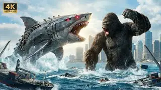 Kong Vs Cyborg Shark: The Steel Predator From Deep || Compilation Monsterverse 