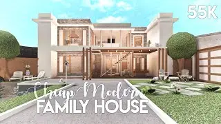 Cheap Modern Family House | Bloxburg Build