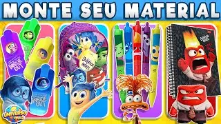 Monte seu Material Escolar DIVERTIDA MENTE ✏️ Escolha seu Material da Alegria, Raiva, Ansiedade..